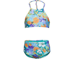 Sami Floral Braided Strap Swimsuit Set - Girls