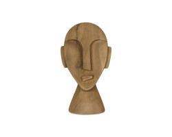 Déco masque en bois sculpté Louka