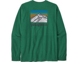 Patagonia T-shirt à manches longues Line Logo Ridge Responsibili-Tee - Homme