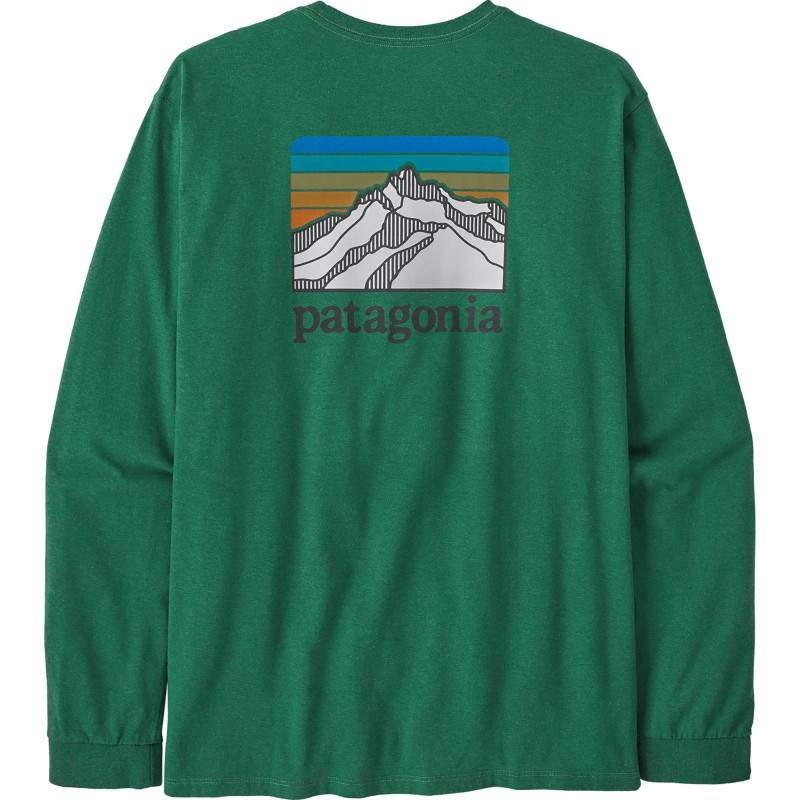 Patagonia T-shirt à manches longues Line Logo Ridge Responsibili-Tee - Homme