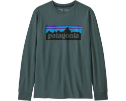 Patagonia T-shirt à manches longues en coton certifié biologique régénératif P-6 - Jeune