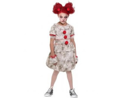 Horreur -  costume de clown terrifant maléfique (enfant)