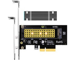 M.2 NVMe to PCIe 4.0/3.0 Adapter With Heatsink - NEW
