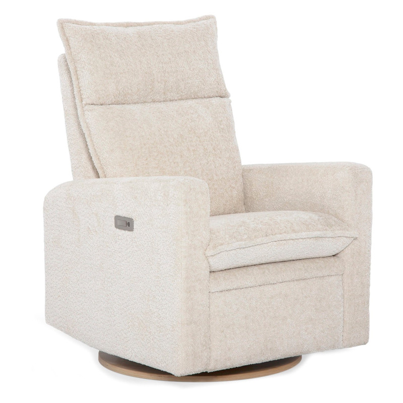 Arya Rocking and Swivel Chair - Puppy Sand with Electric Mechanism