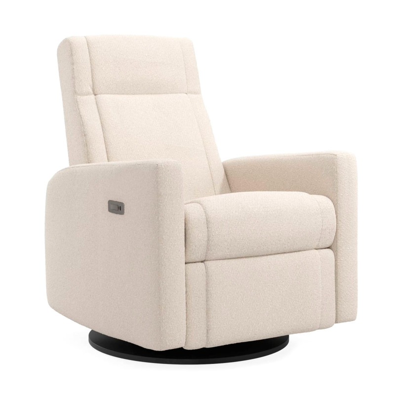 Nelly Rocking and Swivel Chair - Beyond Sheep Cream with Electric Mechanism