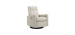 Nelly Rocking and Swivel Armchair - Nubia Ivory / Black with Electric Mechanism