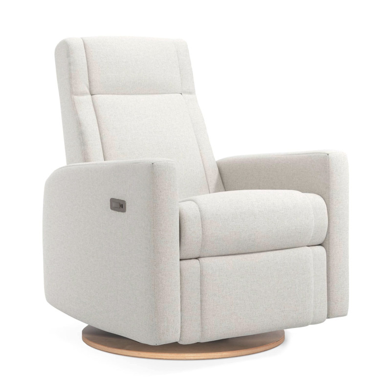 Nelly Rocking and Swivel Armchair - Alta™ Armor 091 / Natural (Exclusive Clément Anti-stain Alta™ Fabric) with Electric Mechani