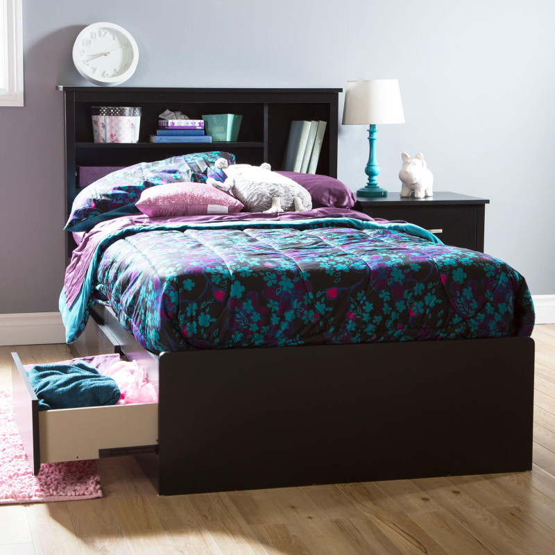 Matelot Single Bed 3 Drawers - Fusion Solid Black