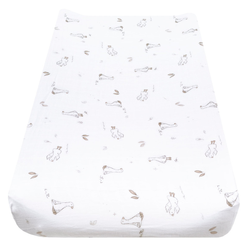 Muslin Changing Pad - Geese