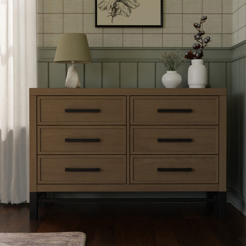 Newbern 6-drawer desk - Wood