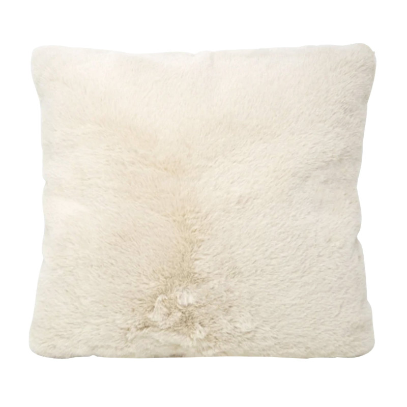 Beige Fur Cushion 45x45cm