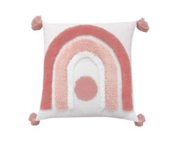 Pink Arch Textured Cushion