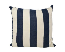 Navy/White Striped Cushion 45x45cm