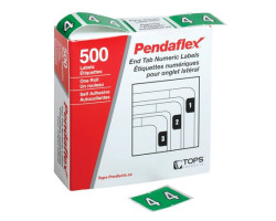 Pendaflex Étiquettes de classement 0-9 pour onglet latéral