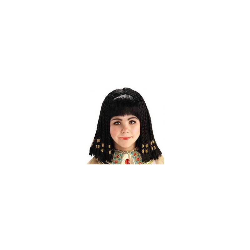 Antiquité -  perruque reine du nil - noire (enfant) -  égypte
