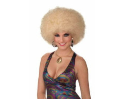 1970 -  perruque afro - blonde (adulte) -  afro