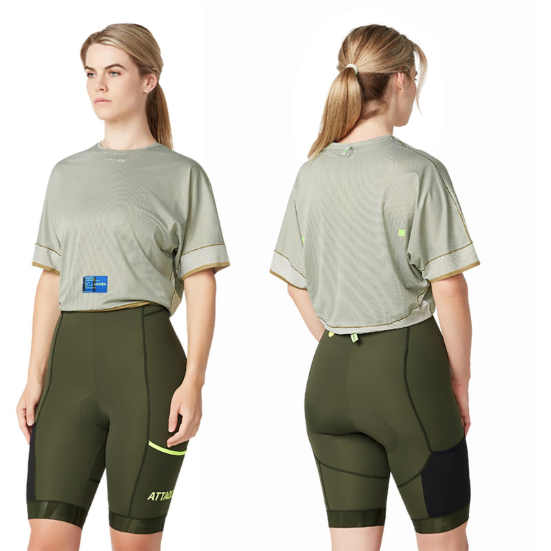 ATTAQUER T-shirt écourté Terra Tech - Femme