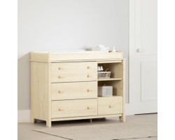 Changing table with surround - Little Smileys Bleached oak