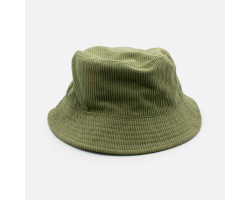 Chapeau cloche côtelé vert