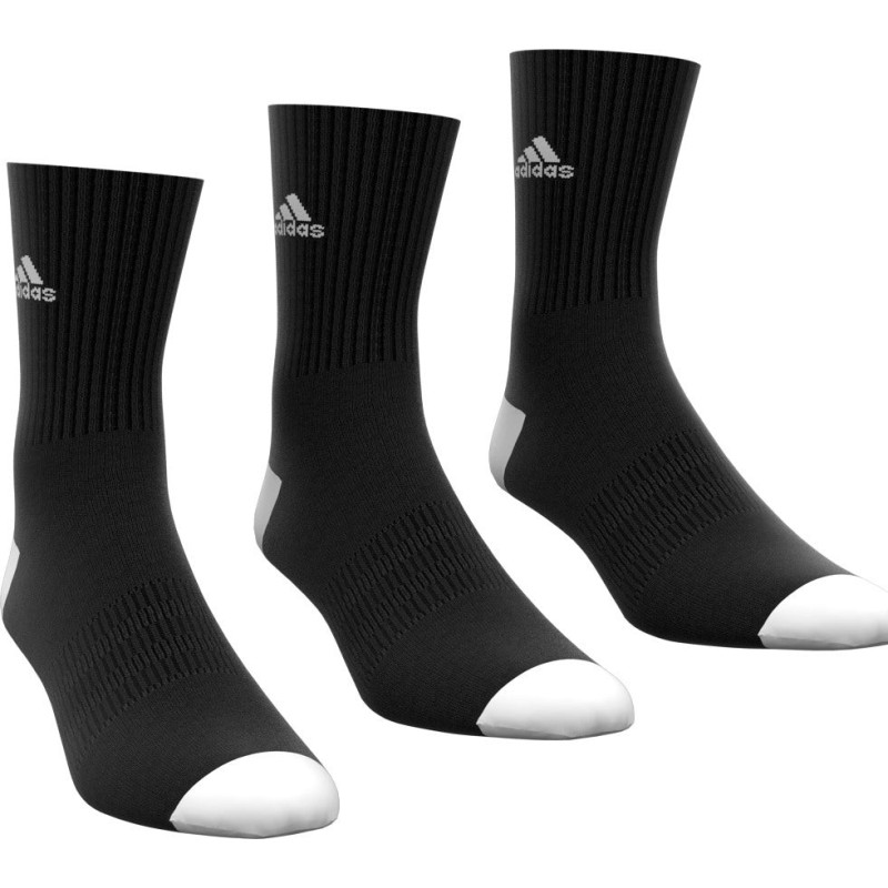 3-pair cushioned mid-calf socks - Unisex
