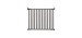 Angle Mount Bamboo Barrier - Gray