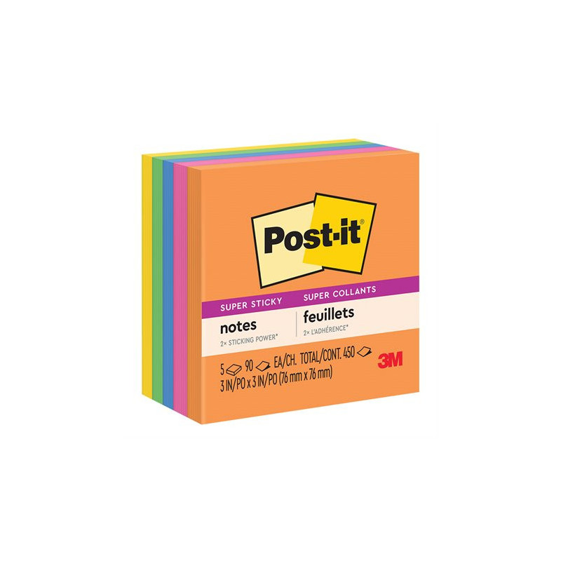 Post-it Feuillets Post-it® super collants - collection coup de pouce