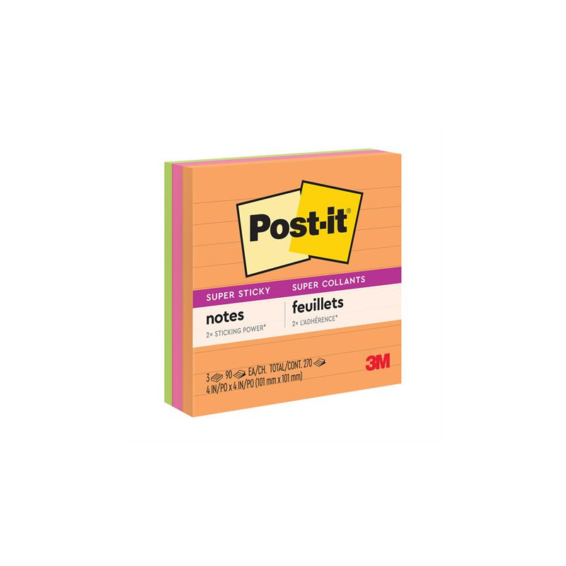 Post-it Feuillets Post-it® super collants - collection coup de pouce