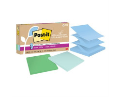 Post-it Feuillets recyclés Post-it® Super Sticky - Collection oasis