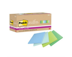 Post-it Feuillets recyclés Post-it® Super Sticky - Collection oasis