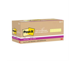 Post-it Feuillets recyclés Post-it® Super Sticky - Jaune canari