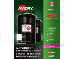 Avery Étiquettes SGH pour produits chimiques UltraDuty™