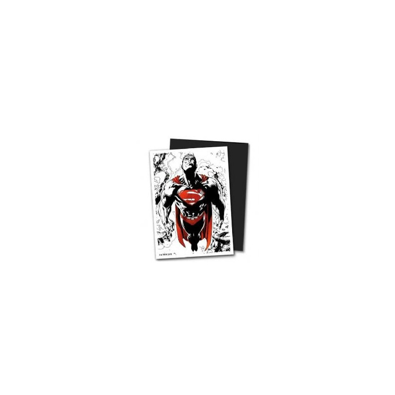 Dragon shield -  pochettes taille standard - superman- blanche et rouge(100)