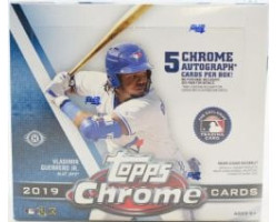 2019 baseball -  topps chrome - hobby jumbo box