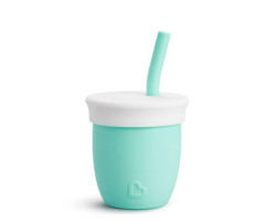 Silicone Cup with Straw 4oz...