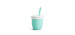 Silicone Cup with Straw 4oz - Mint