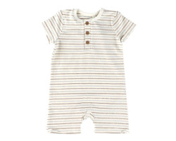 Ivory Striped Jumpsuit 6-24 months