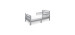 Sleigh Transitional Bed - Gray