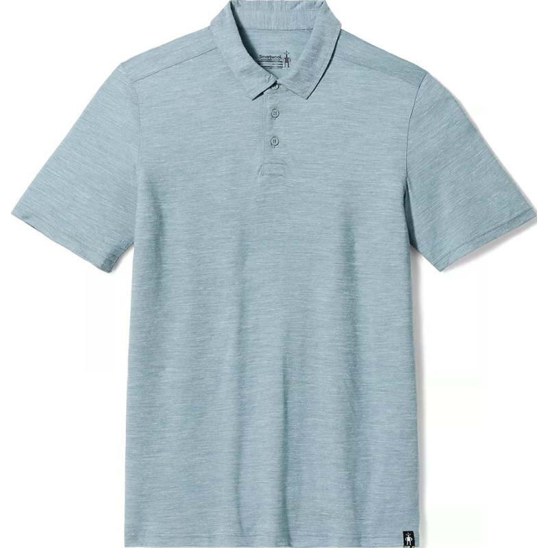 Merino and hemp blend polo shirt - Men's