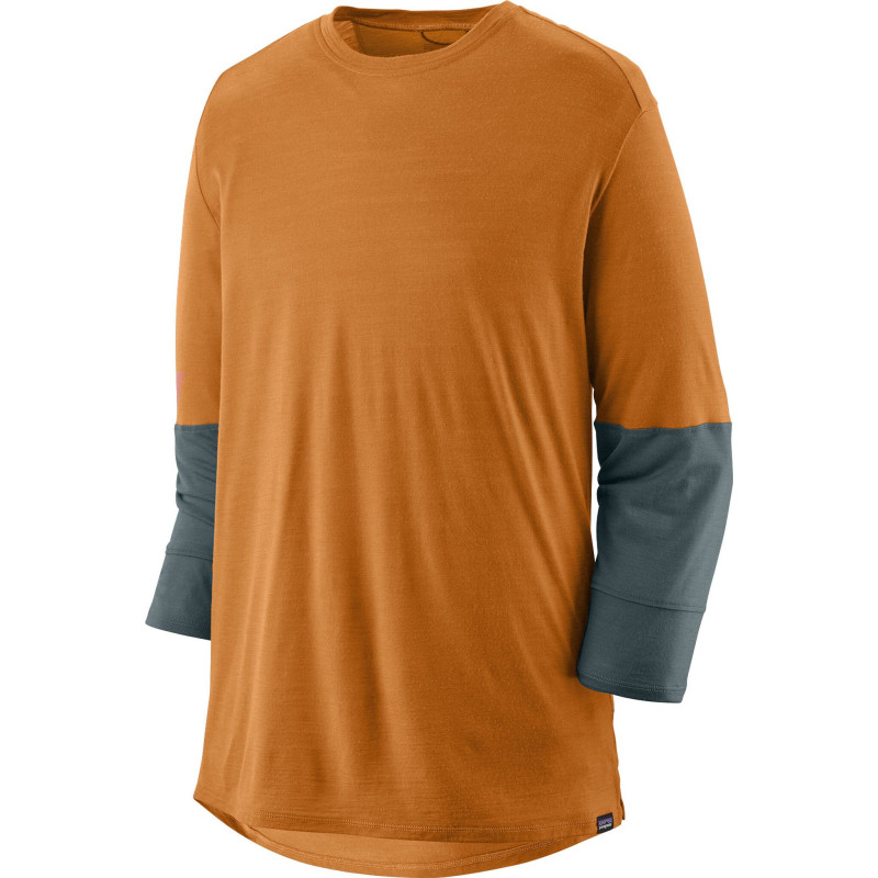 3/4 sleeve cycling jersey in merino blend - Men