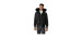 Dixon 2-in-1 Down Bomber Coat with Hooded Bib and Blue Fox Fur - Men's