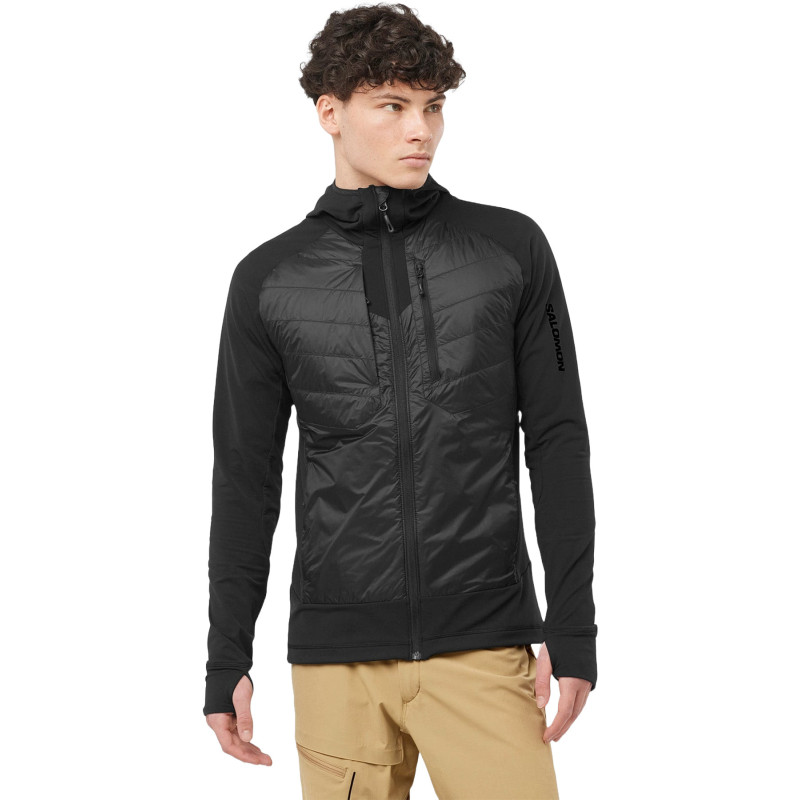 Salomon Manteau à capuchon isolé hybride Elixir - Homme