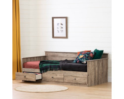 Daybed with Storage - Tassio Aged Oak