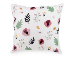 Pink Flowers Pattern Cushion