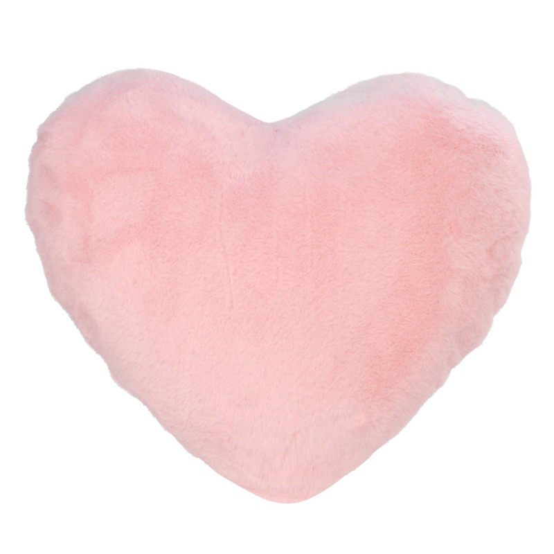 Hairy Pink Heart Cushion