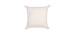 Bouclé White Cushion with Pom