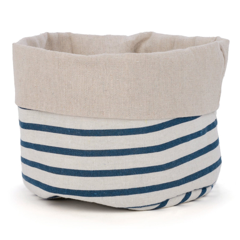 Blue Striped Basket 8x6