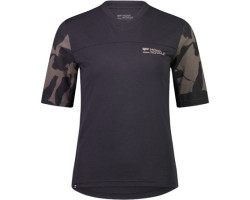 Mons Royale T-shirt à manches courtes et col en V Enduro Redwood - Femme