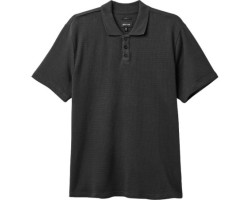 Short-sleeve waffle-knit polo shirt - Men's