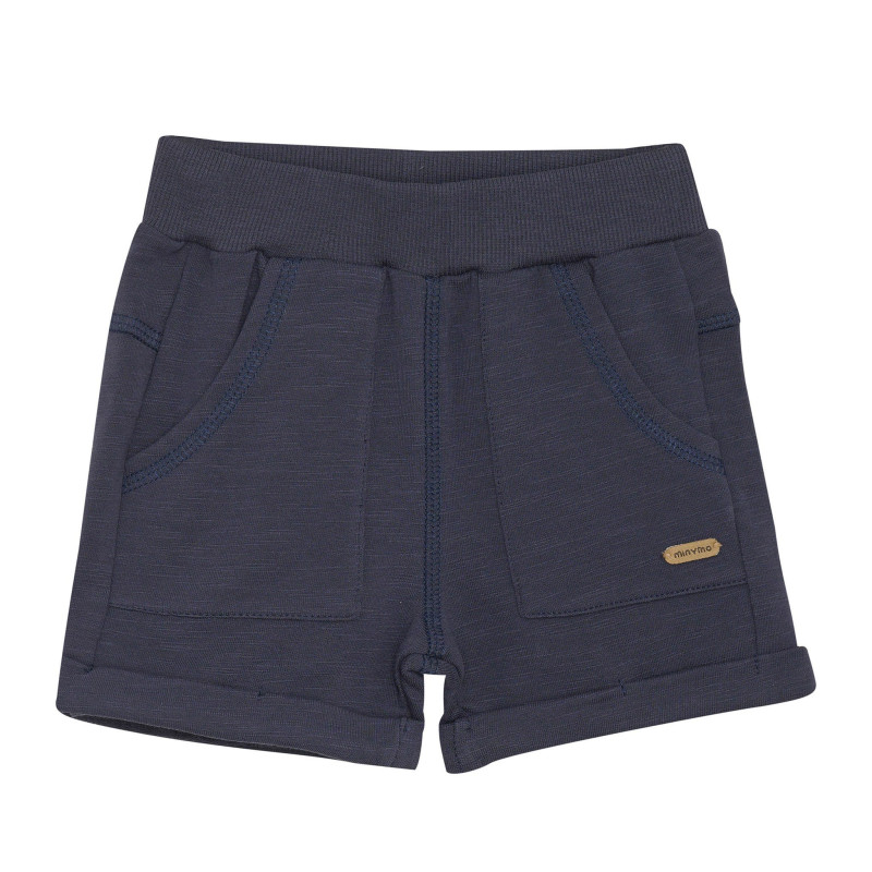 Navy Wadded Shorts 6-24 months