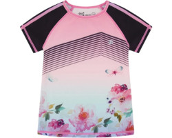 Gradient Print Short-Sleeve Sports Top - Big Girls